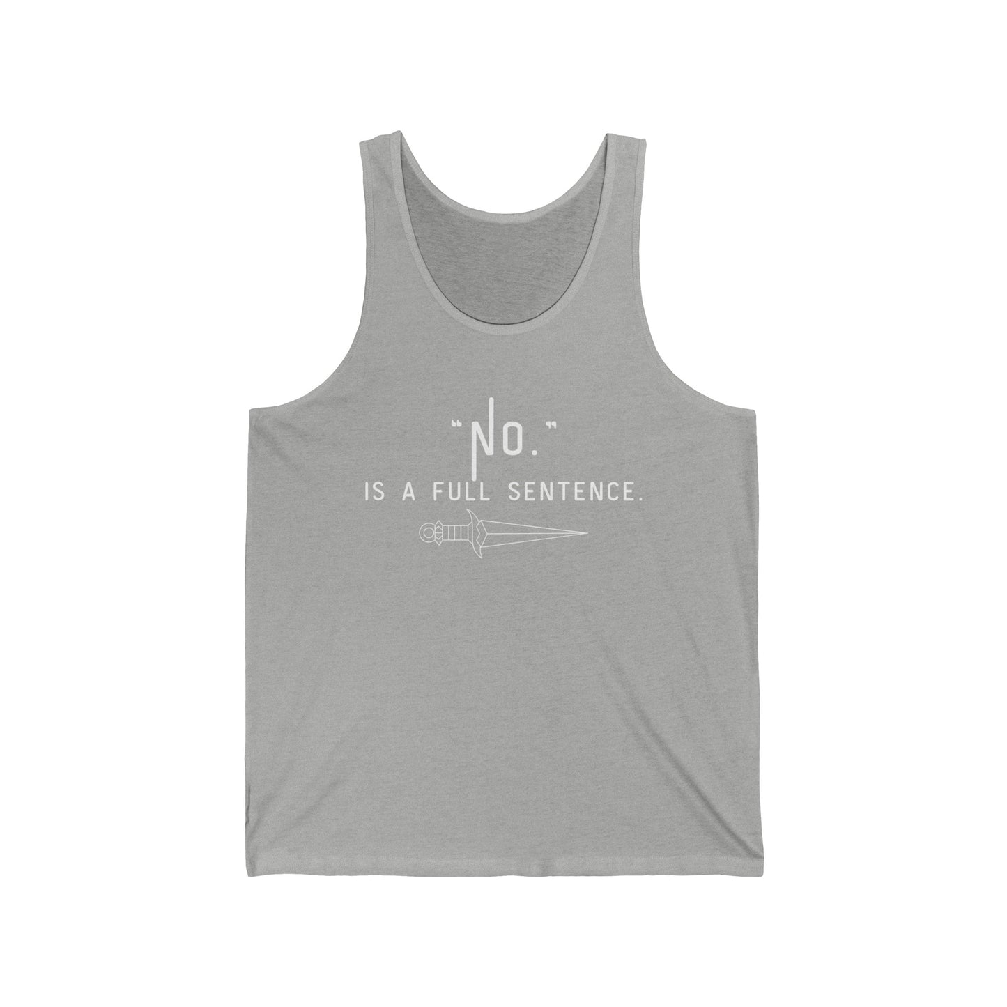 "NO" Unisex Jersey Tank