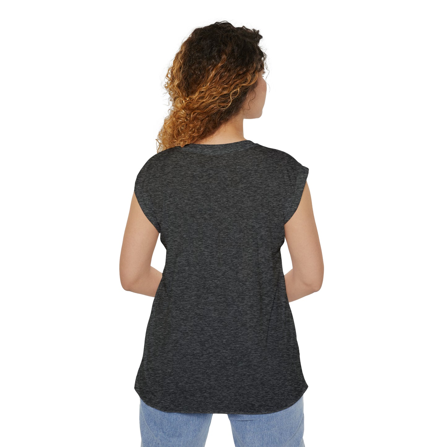 Zen Guardian Flowy Rolled Cuffs Muscle Tee