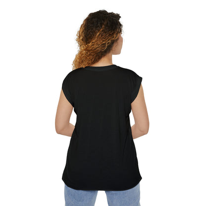 Zen Guardian Flowy Rolled Cuffs Muscle Tee