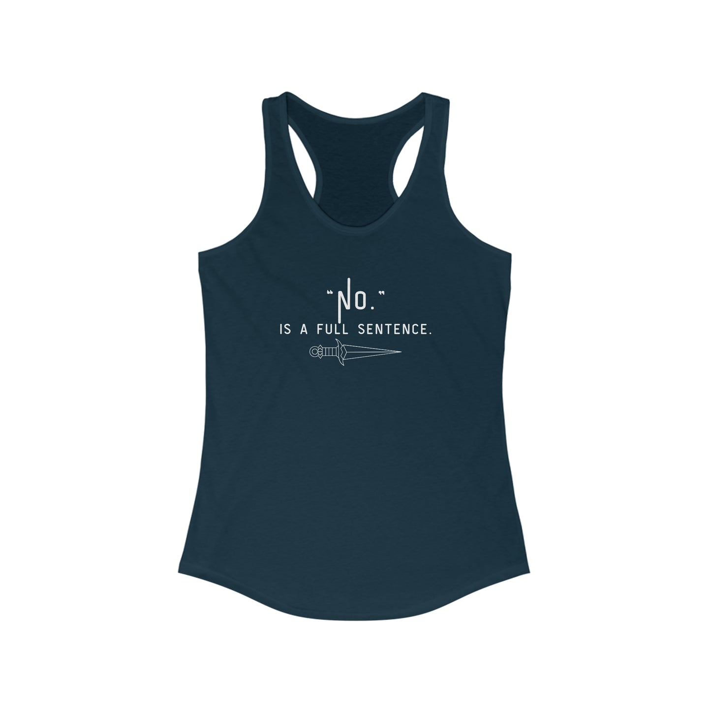 "NO" Racerback Tank