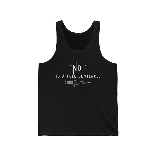 "NO" Unisex Jersey Tank