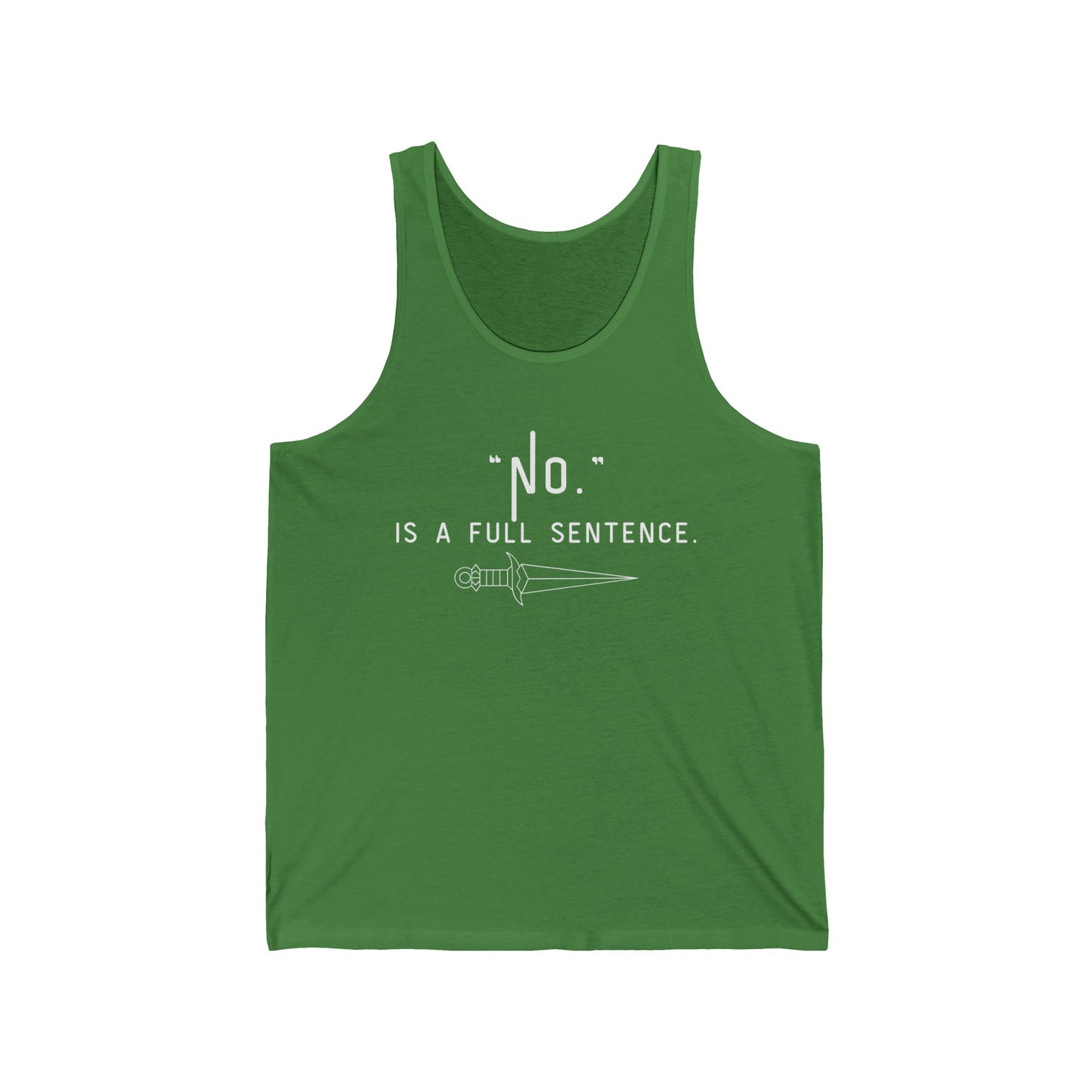 "NO" Unisex Jersey Tank