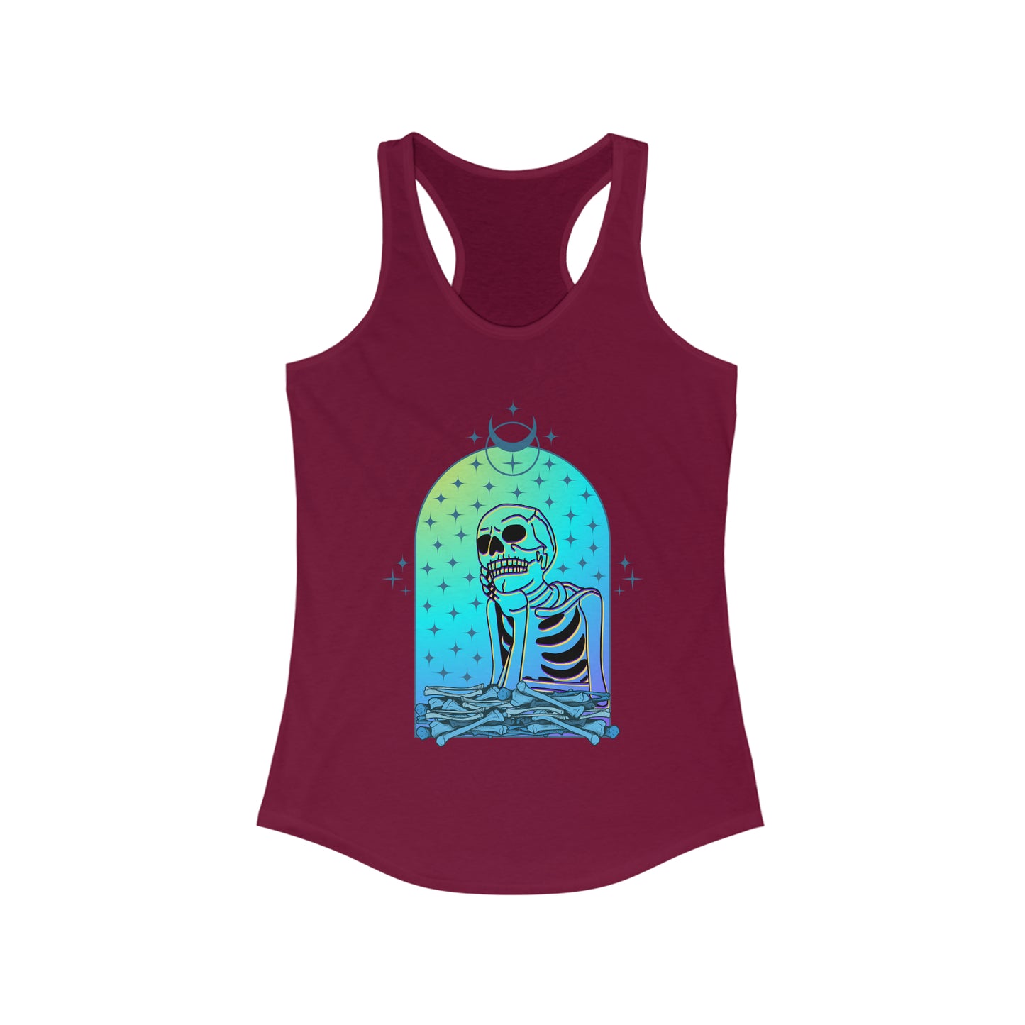 "Skeleponder" Racerback Tank