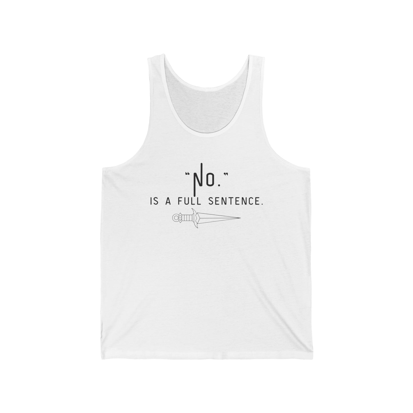 "NO" Unisex Jersey Tank