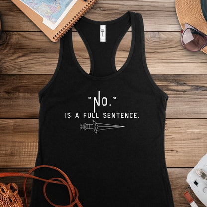 "NO" Racerback Tank