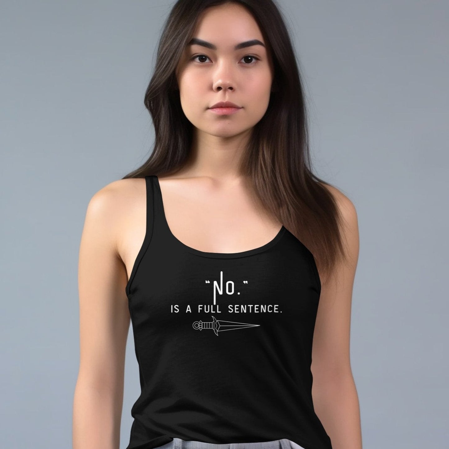 "NO" Racerback Tank